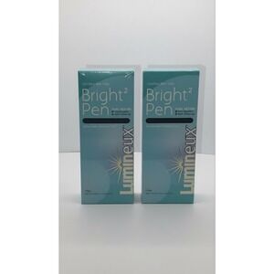 LUMINEUX Bright Pen Dual Action Stain Repellent Tooth Whitening 2 Pack EXP 11/25